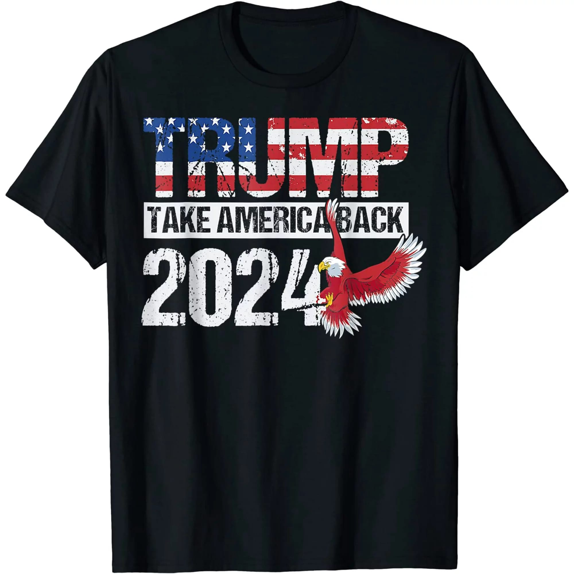Trump 2024 Flag Take America Back Trump 2024 T-Shirt - Your Anime, Your Way